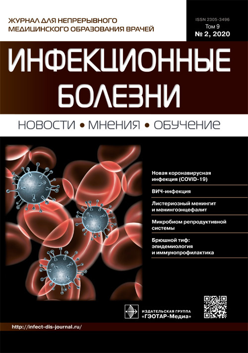 Инфекционные болезни. Новости, мнения, обучение 2/2020. Журнал для непрерывного медицинского образования врачей